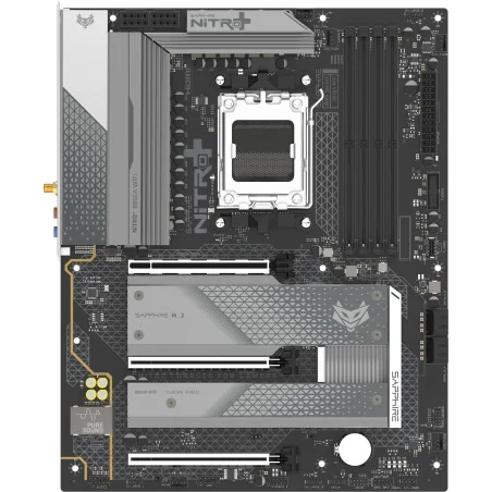SAPPHIRE AMD B850 AM5 NITRO+ Ryzen R9/R7/R5, 4x DDR5 8000MHz, PCIE 5, 1x M.2 Gen5, 2x M.2 Gen4, LAN 2.5 Gbps, WIFI7, USB, ATX - 