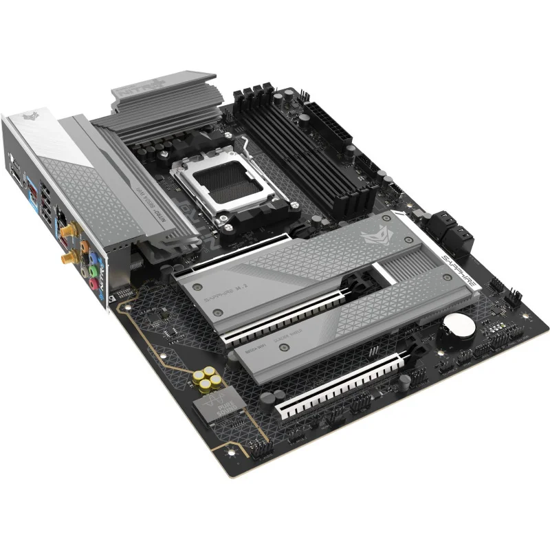 SAPPHIRE AMD B850 AM5 NITRO+ Ryzen R9/R7/R5, 4x DDR5 8000MHz, PCIE 5, 1x M.2 Gen5, 2x M.2 Gen4, LAN 2.5 Gbps, WIFI7, USB, ATX - 