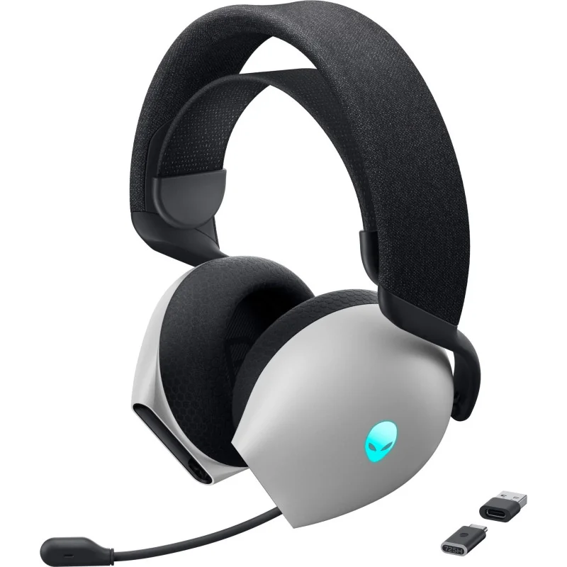 Gaming Headset Dell Alienware Tri-Mode Wireless AW725H Lunar Light - 1