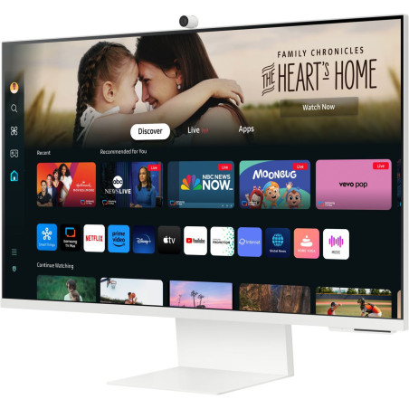 Monitor LED Samsung LS32DM801UUXDU M80D, 32" FLAT 16:9 (3840x2160) VA 60Hz, 400 cd/m2, 3000:1, 4ms, 178/178, 1xDP, 1xHDMI USB-Hu