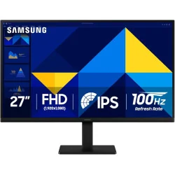 Monitor LED Samsung Essential S3 LS27D304GAUXEN 27", 1920x1080, FHD, 100Hz, IPS AG, 16:9, 1000:1, 250 cd/m2, 5ms, 178/178, Flick