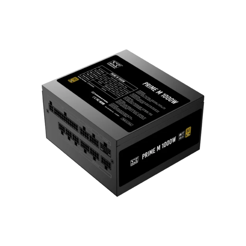 Xigmatek Prime M 1000W (80+Gold 230V EU, ATX3.1 & PCI-E 5.1, LLC D2D & APFC, 120mm Fan, Full Modular, EU Cord, Color Box) - 1