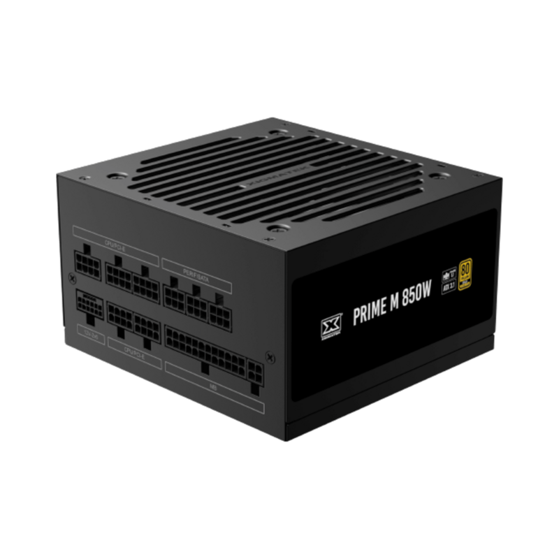 Xigmatek Prime M 850W (80+Gold 230V EU, ATX3.1 & PCI-E 5.1, LLC D2D & APFC, 120mm Fan, Full Modular, EU Cord, Color Box) - 1