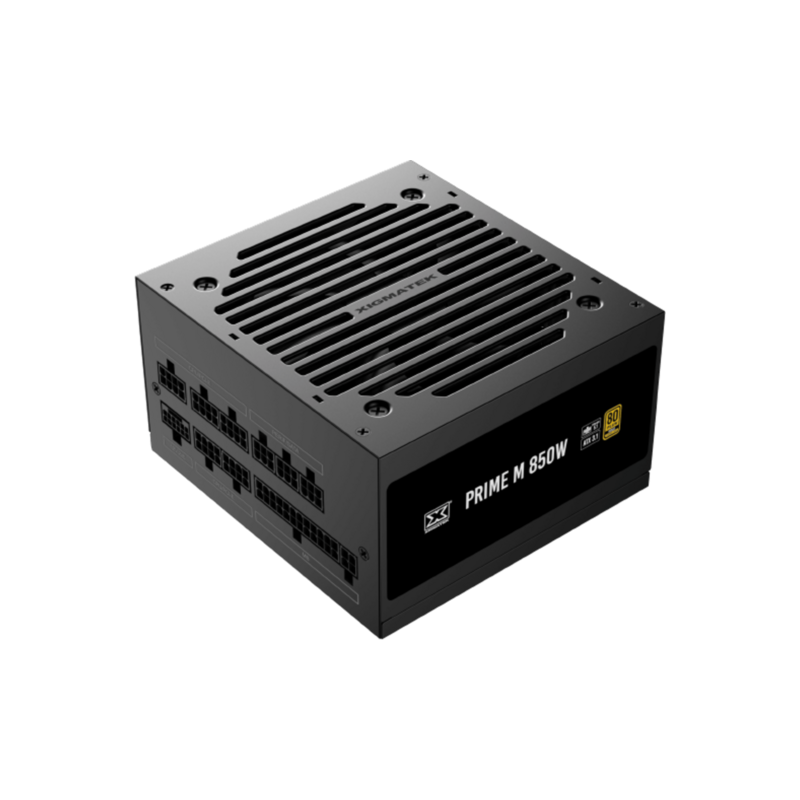 Xigmatek Prime M 850W (80+Gold 230V EU, ATX3.1 & PCI-E 5.1, LLC D2D & APFC, 120mm Fan, Full Modular, EU Cord, Color Box) - 1