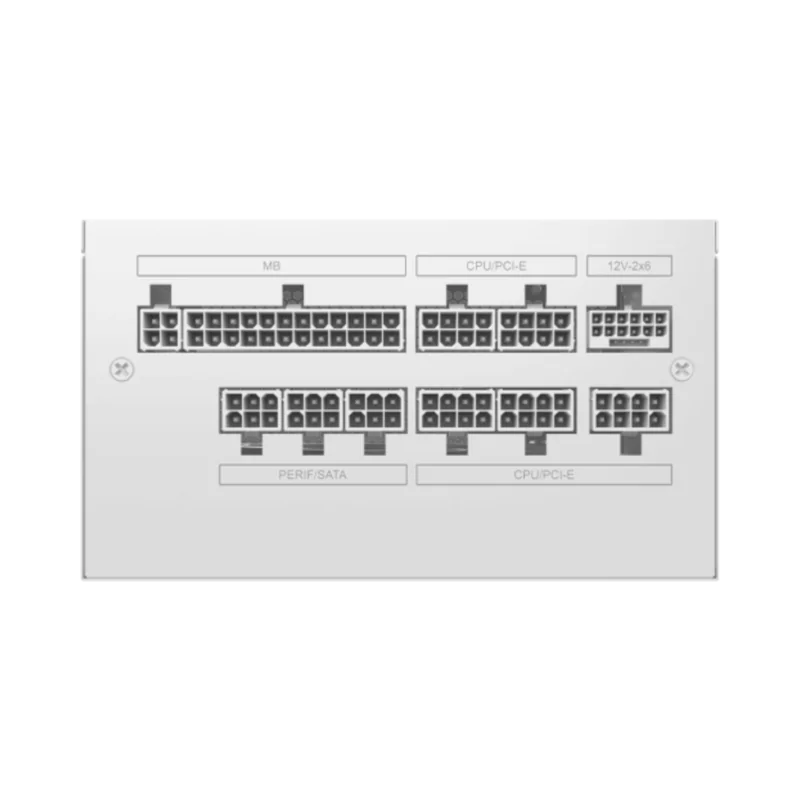 Xigmatek Prime M 850W Arctic (White,80+Gold 230V EU,ATX3.1 & PCI-E 5.1,LLC D2D & APFC,120mm Fan, Full Modular,EU Cord, Color Box