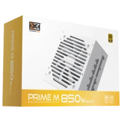Xigmatek Prime M 850W Arctic (White,80+Gold 230V EU,ATX3.1 & PCI-E 5.1,LLC D2D & APFC,120mm Fan, Full Modular,EU Cord, Color Box