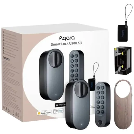 Aqara Smart Lock U200 (Offline, Black): Model No: EL-D02D SKU No: AD040EUB02 - 1