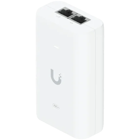UBIQUITI PoE++ Adapter Delivers up to 60W of PoE++ Surge, peak pulse, and overcurrent protection Contains RJ45 data input, AC ca