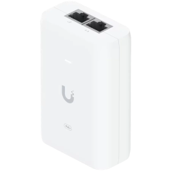 Ubiquiti U-POE+ adapter 30W, powers UniFi PoE+ devices, reduce dependency on PoE switch power, Contains RJ45 data input, AC cabl