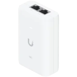 Ubiquiti U-POE+ adapter 30W, powers UniFi PoE+ devices, reduce dependency on PoE switch power, Contains RJ45 data input, AC cabl