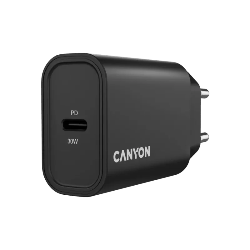 CANYON charger OnCharge 30CL Max Power 30W 1xPD EU Black - 1