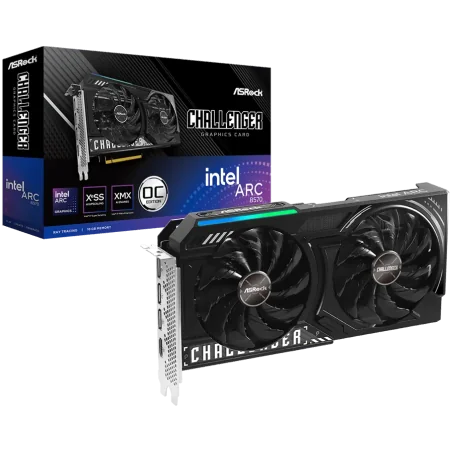 ASROCK Intel Arc B570 Challenger OC 10GB GDDR6 160-bit HDMI 3x DP - 1