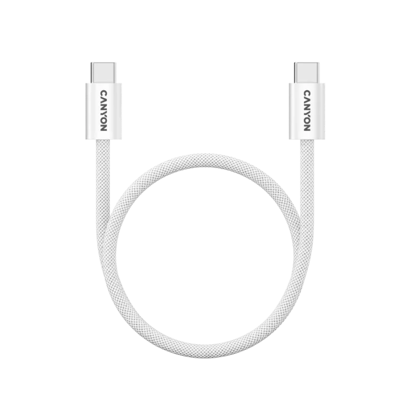 CANYON cable OnWire 60MG C-C 60W Magnet Braided 1m White - 1