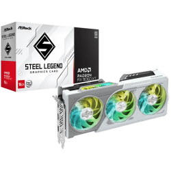 ASROCK Video Card AMD Radeon RX 9060 XT Steel Legend OC 16GB GDDR6 128-bit HDMI 2x DP - 1