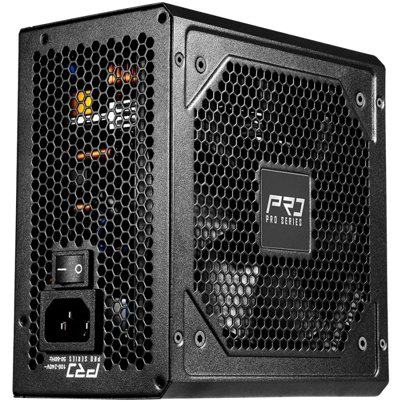 Asrock PRO-650B, 650W, 80 Plus BRONZE, Non Modular PSU, 1x EPS 12V CPU(4+4pin), 2x PCIe (6+2pin), 2x 4-pin connectors, 4x SATA, 