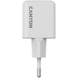 CANYON charger CU20AC GaN 20W 1xPD 1xQC EU White - 5