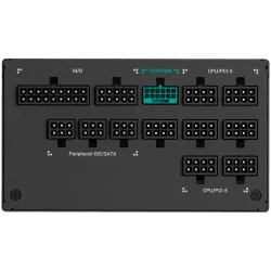 DeepCool PX1000-P, 1000W, 80 Plus PLATINUM, Fully Modular, Flat Black Cables, 135mm FDB Fan, Fluid Dynamic Bearing, 150x160x86mm