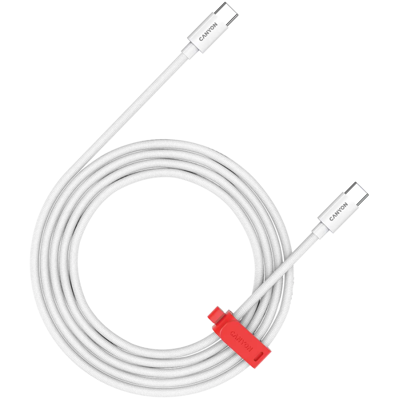 CANYON cable CC100AB C-C 100W Braided 1.2m White - 1