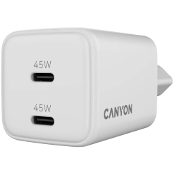 CANYON charger CU45CC GaN 45W 2xPD EU White - 5