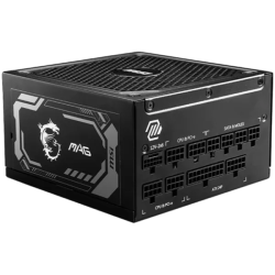 MSI MAG A1000GL PCIE5, 1000W, 80 Plus Gold, 135mm Fluid Dynamic Bearing Fan, Protections: OCP/OVP/OPP/OTP/SCP/UVP, Dimensions: 1
