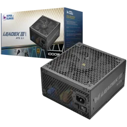 Super Flower Leadex III Gold 1000W ATX 3.1, 80 Plus Gold, Fully Modular, Flat Black Cables, 140mm Fan, 150mmx150mmx86mm, 7 Year 