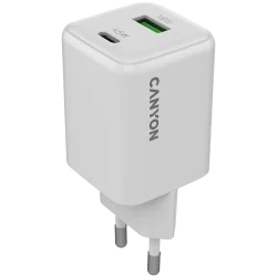 CANYON charger CU45AC GaN 45W 1xPD 1xQC EU White - 1