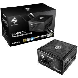 Asrock SL-850G, 850W, 80 Plus GOLD, Fully Modular PSU, Japanese Capacitors, 2x EPS 12V CPU(4+4pin), 1x PCIe5.1 (12+4pin), 3x PCI