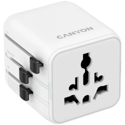 CANYON Travel Adapter OnTour One EU/UK/US/AUS White - 1