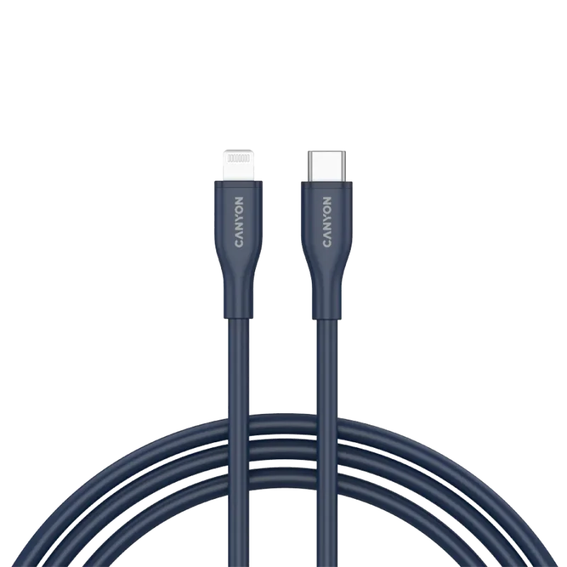 CANYON cable CLNM60 C-L 60W MFI 1m Silicon Blue - 1