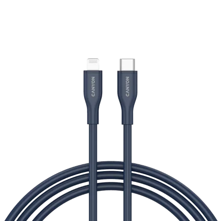 CANYON cable CLNM60 C-L 60W MFI 1m Silicon Blue - 1