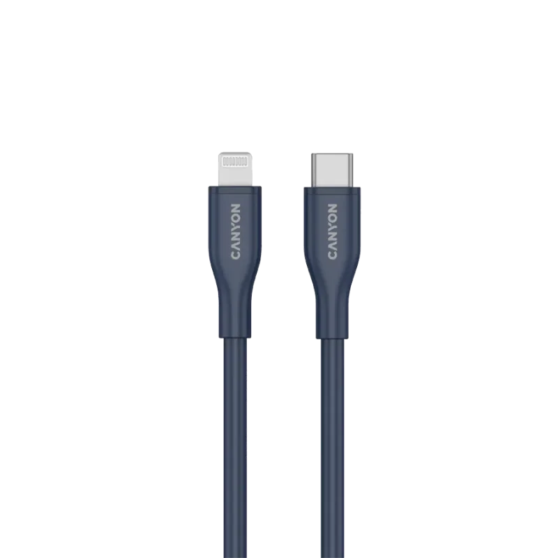 CANYON cable CLNM60 C-L 60W MFI 1m Silicon Blue - 1