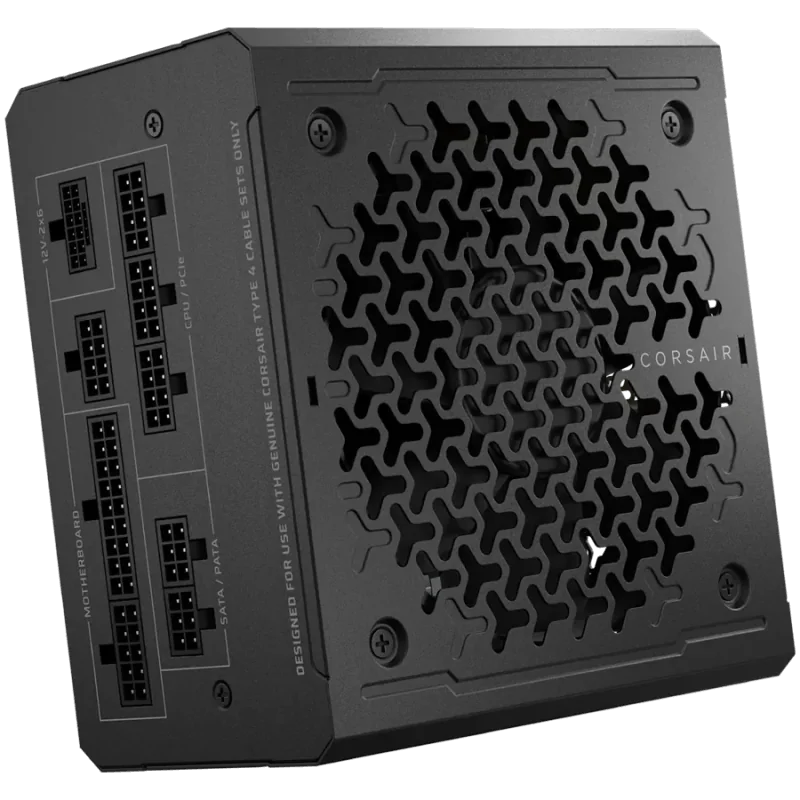 CORSAIR RM1000e, 1000 Watt, ATX 3.1, PCIe 5.1, Cybenetics GOLD Certified, Fully Modular - 1