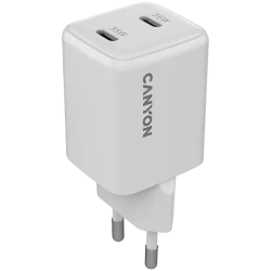 CANYON charger CU35CC GaN 35W 2xPD EU White - 1