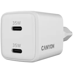 CANYON charger CU35CC GaN 35W 2xPD EU White - 4