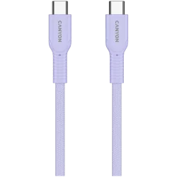 CANYON cable OnWire 60CL C-C 60W COLOR Braided 1m Purple - 3