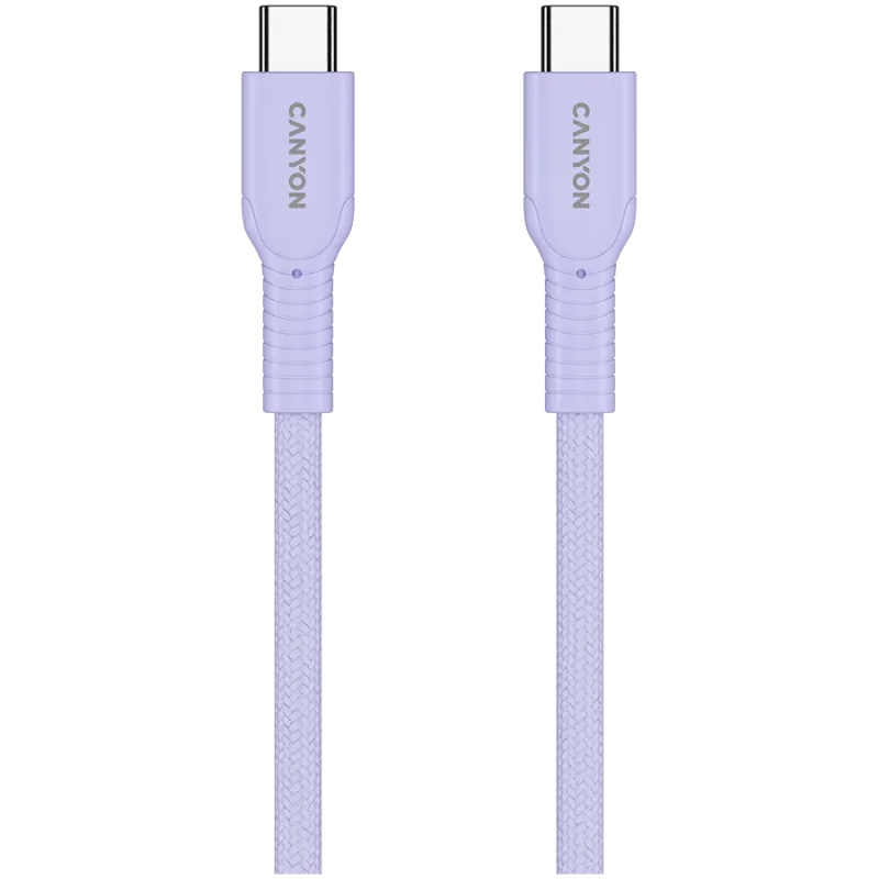 CANYON cable OnWire 60CL C-C 60W COLOR Braided 1m Purple - 1