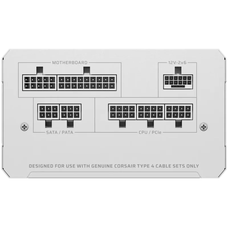 CORSAIR RM750e White, 750 Watt, Cybenetics Gold Certified, Fully Modular - 1