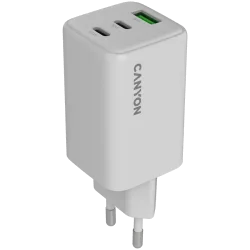 CANYON charger CU65ACC GaN 65W 2xPD 1xQC EU White - 1