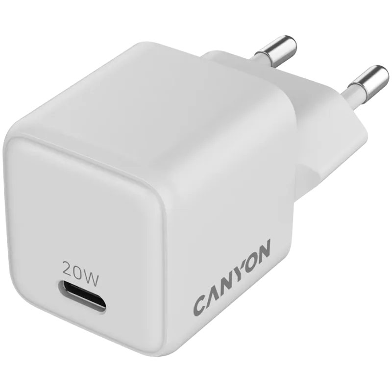 CANYON charger CU20C GaN 20W 1xPD EU White - 1