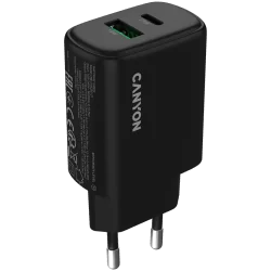 CANYON charger OnCharge 250 25W 1xPD 1xQC EU Black - 1