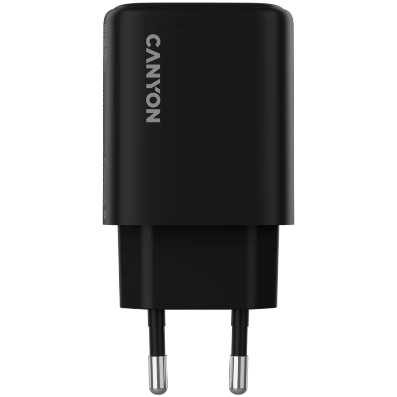 CANYON charger OnCharge 250 25W 1xPD 1xQC EU Black - 1