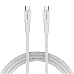 CANYON cable OnWire 60CL C-C 60W COLOR Braided 1m White - 1