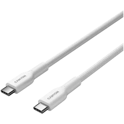 CANYON cable OnWire 60CL C-C 60W COLOR Braided 1m White - 2