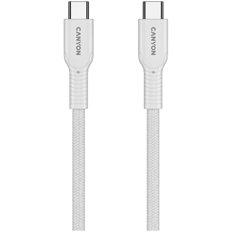 CANYON cable OnWire 60CL C-C 60W COLOR Braided 1m White - 1