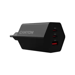 CANYON charger HEXAGON 65 GaN 65W 2xPD 1xQC EU Black - 2