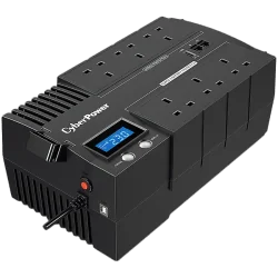CyberPower UPS AVR 1000VA/600W, Line-Interactive, LCD display, 8x Schuko, Runtime at 90W ( min ):42 BR1000ELCD - 1