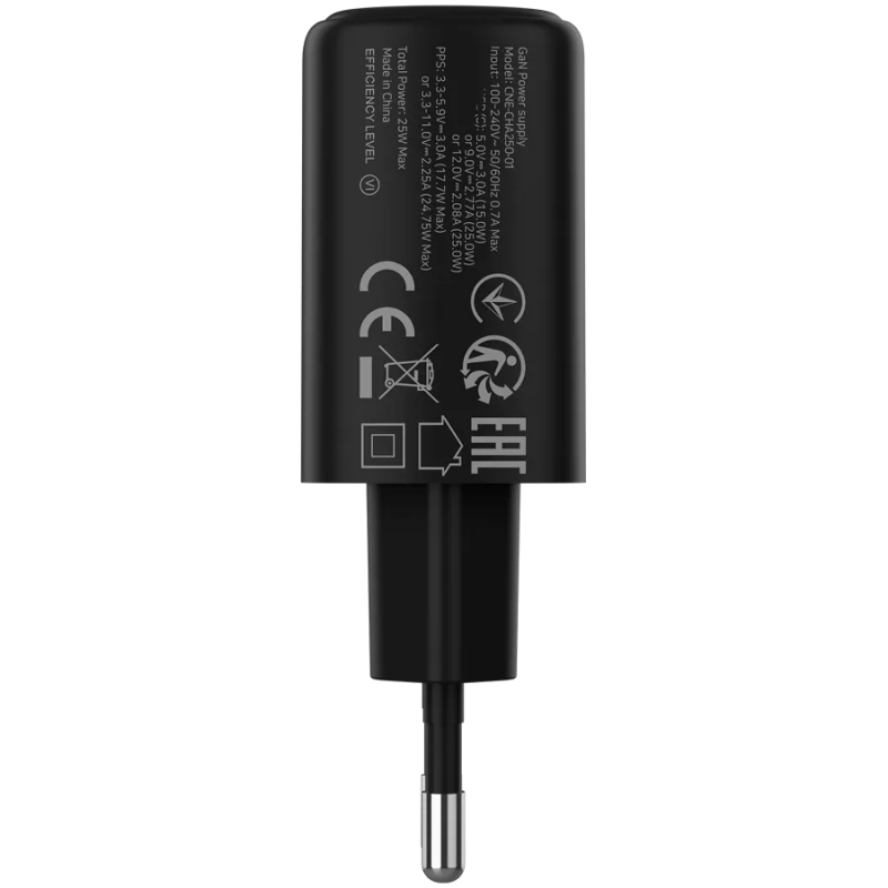 CANYON charger OnCharge 250 25W 1xPD EU Black - 1