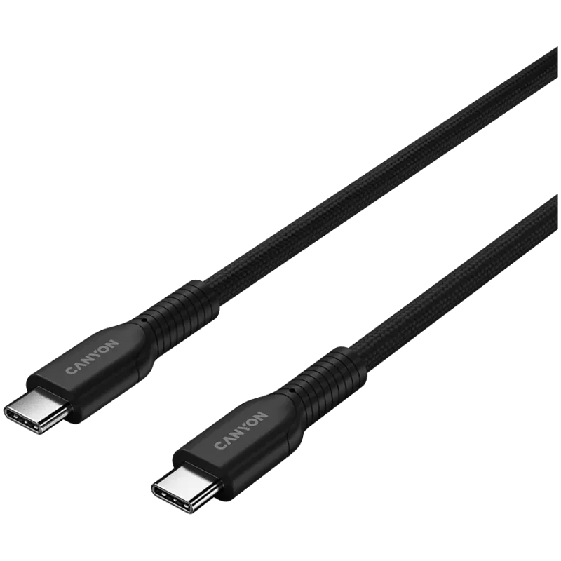CANYON cable OnWire 60CL C-C 60W COLOR Braided 1m Black - 1