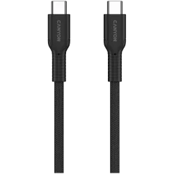 CANYON cable OnWire 60CL C-C 60W COLOR Braided 1m Black - 3
