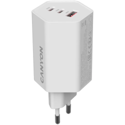 CANYON charger HEXAGON 65 GaN 65W 2xPD 1xQC EU White - 1